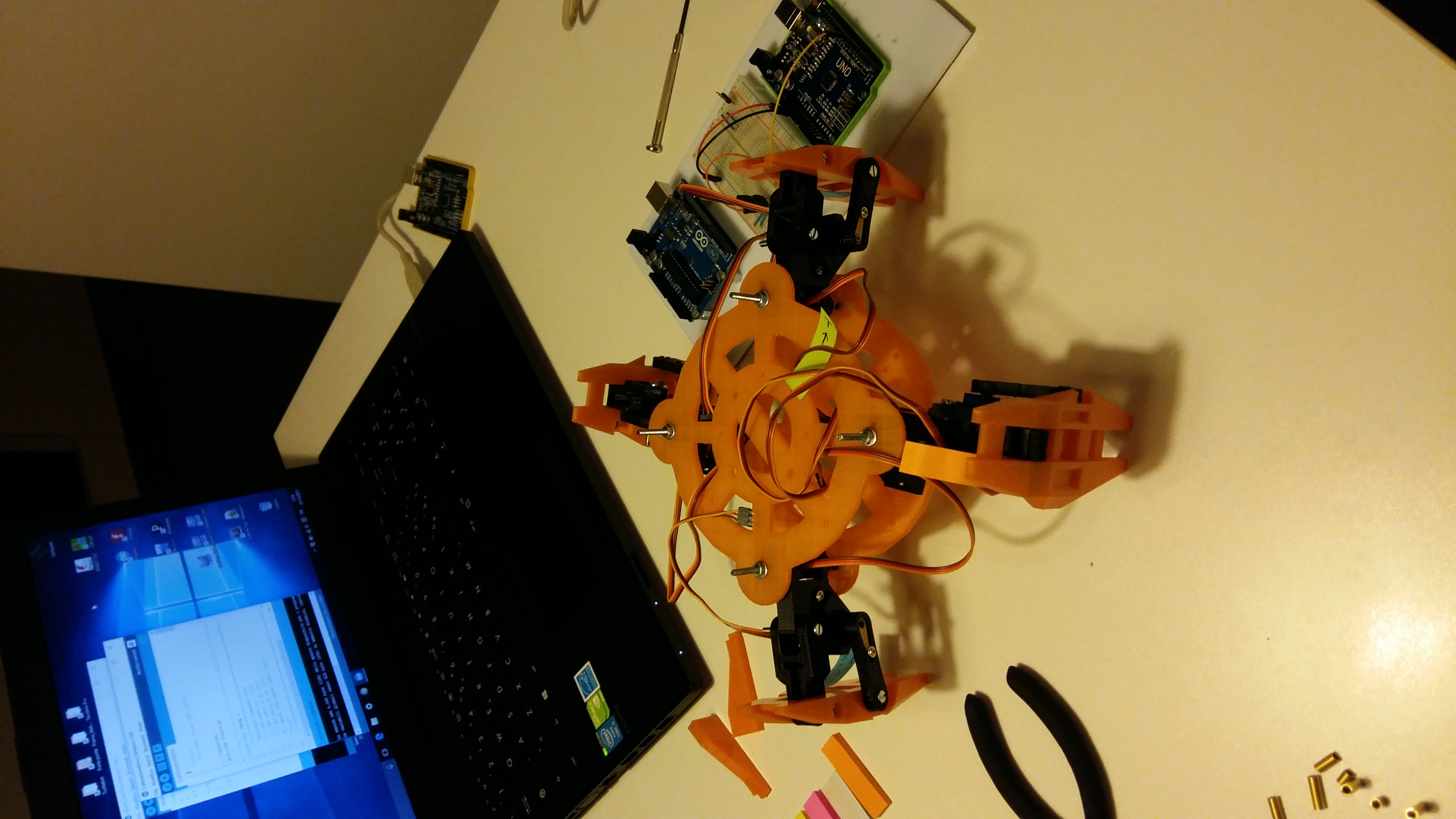 First mechanical test